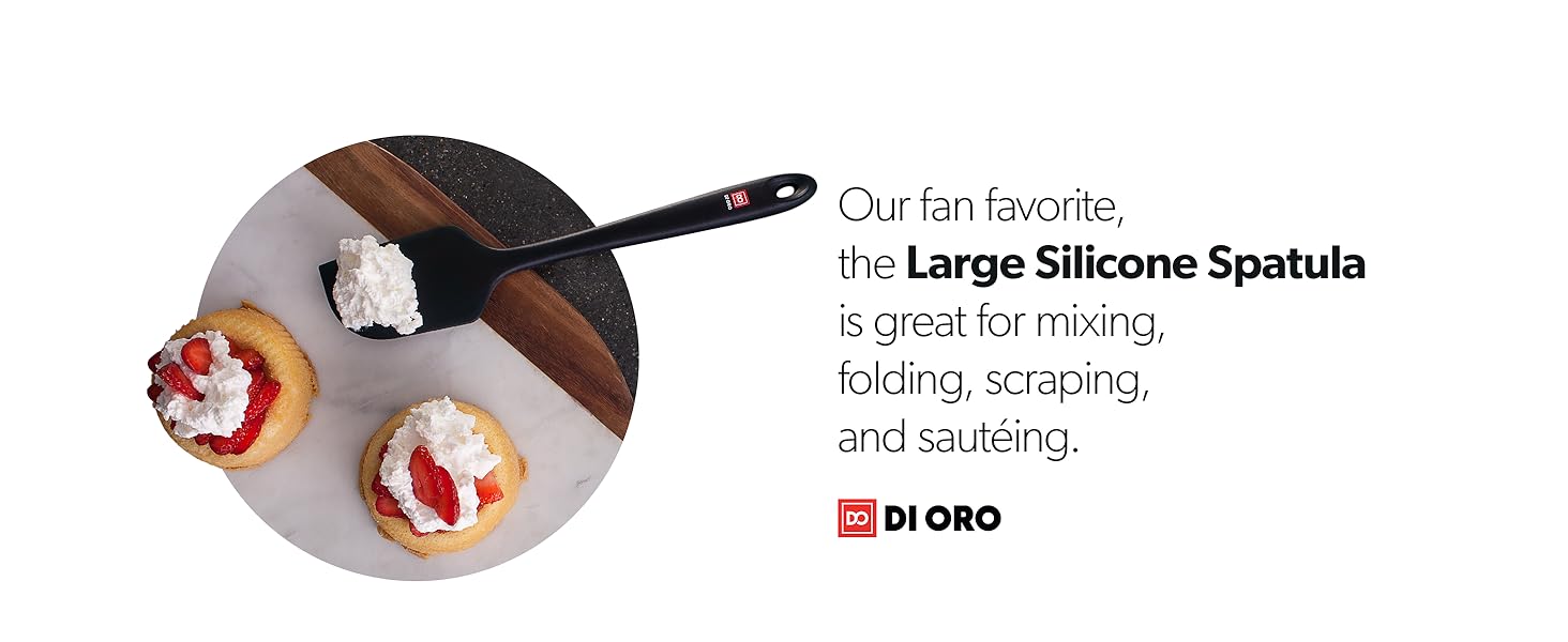 large silicone spatula mixing folding scraping sauteing