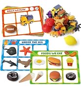 Coogam Sorting Toy for Toddlers, Animals Dinosaurs Fruits Vehicles Foods Fishes Balls Farm Playse...
