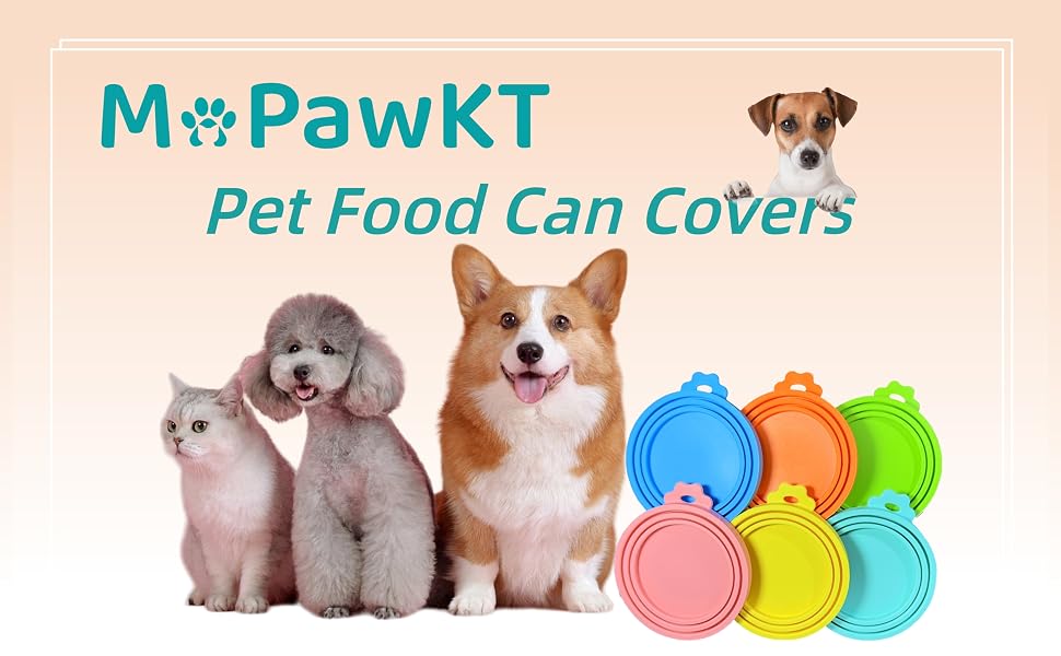 MoPawKT Pet Food Can Covers Lids