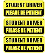 3 Pcs Student Driver Car Magnet, Teen Driver Magnet for Car, Please Be Patient Student Driver Mag...