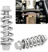 KoiLuvGo 2PCS M10x1.25 Exhaust Manifold Bolts and Nuts Kit, Muffler Repair Kit with Springs, Prof...