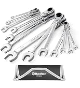 DURATECH Flex-Head Ratcheting Combination Wrench Set, SAE, 13-piece | 5/16" to 1/4", CR-V Steel, ...