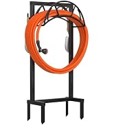 VyGrow Garden Hose Holder, Freestanding Heavy Duty Water Hose Holder for Outside, Upgraded Metal ...