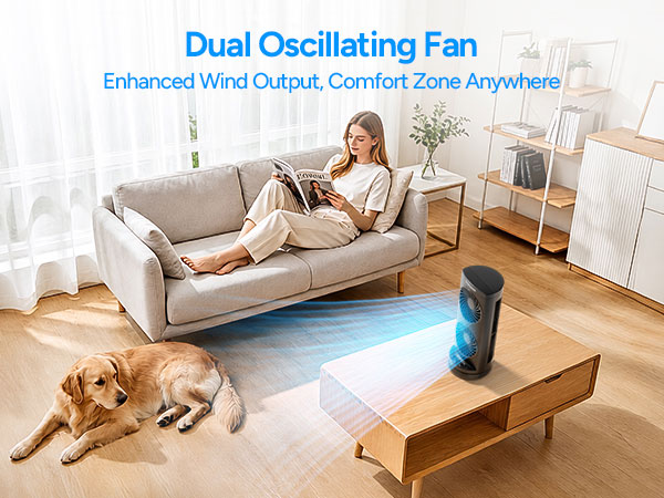 dual oscillating fan