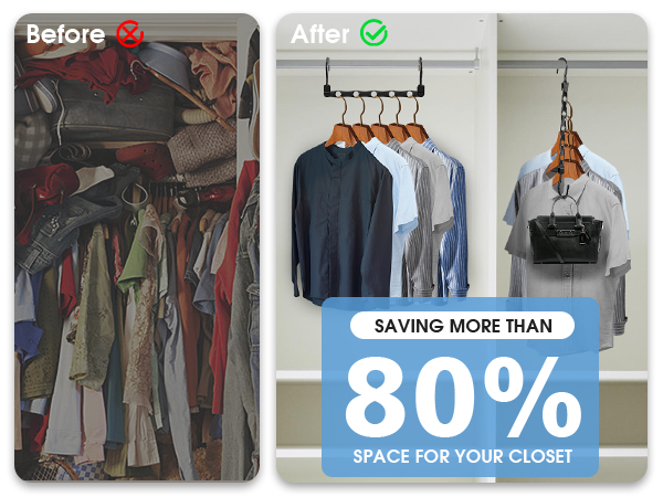 hangers space saving organizer saver clothes closet organization storage hanging