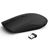 SHUNJINRUN Wireless Mouse for Chromebook, Laptop, PC, Macbook, Slim Portable Optical Computer Mou...