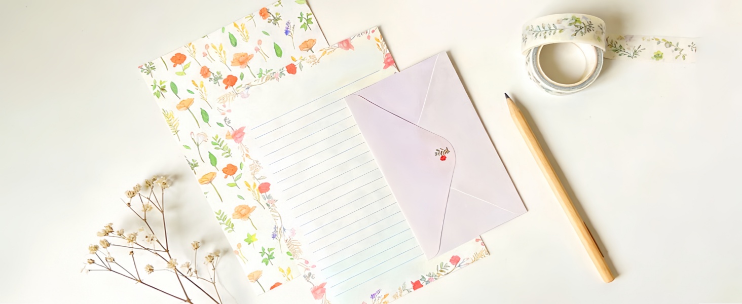 kawaii stationery set letters