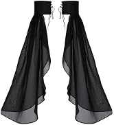 Haakong Long Tulle Gloves for Women Detachable Sleeves for Wedding Dresses Halloween Party Cospla...