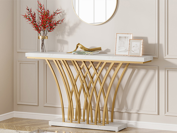 Tribesigns 59 inch Gold Console Table