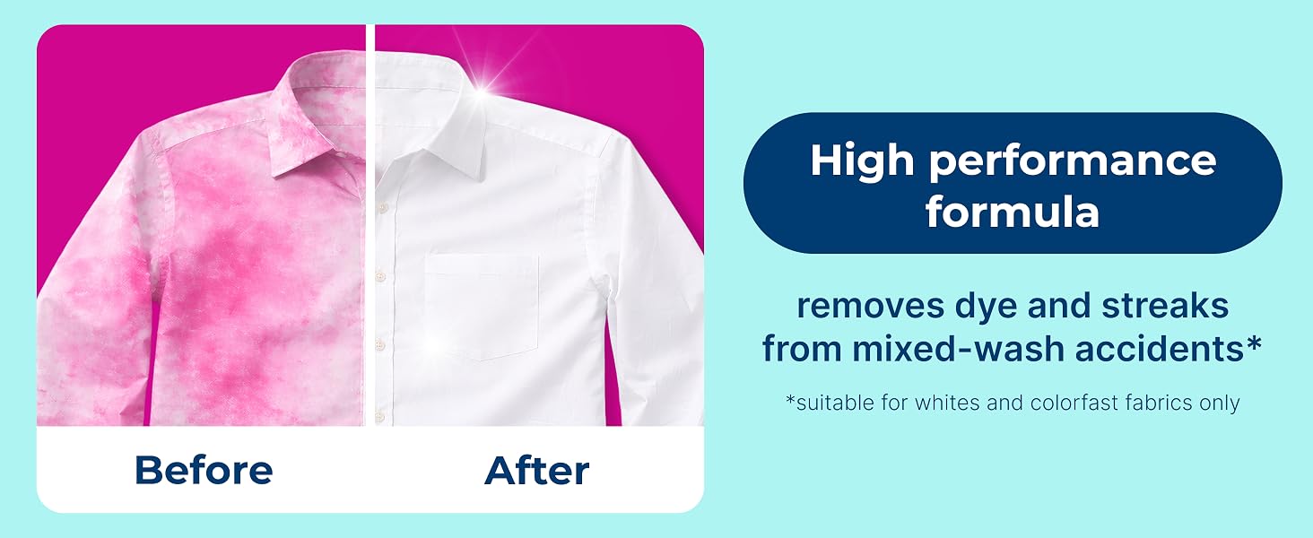 Carbona color run remover removes dye stains and color bleed from mixed-wash laundry accidents