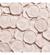 UNIQOOO Wax Seal Stickers - Eucalyptus Wedding Invitation Envelope Seal Stickers, 50 Pcs Self- Ad...