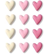 18 Pcs Cute Heart Decorative Magnets, Pink Magnets, Small Home Kitchen Magnet Set, Office Whitebo...