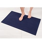 American Soft Linen Bath Rug, 17 in 24 in 100% Cotton Bath Mats Rugs for Bathroom, Non Slip Washa...
