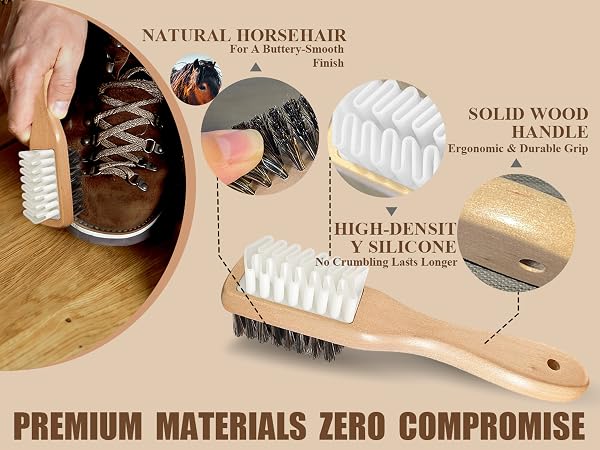 suede brush and eraser