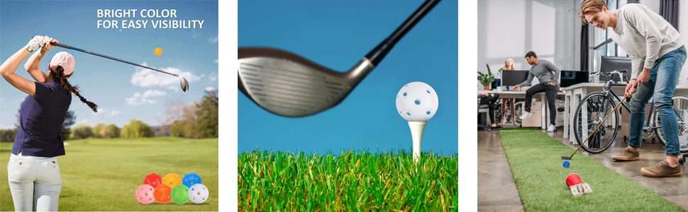 Practice Golf Balls Plastic Golf Balls Practice Golf Balls for Backyard
