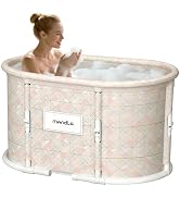 HLCZLUZ Portable Bathtub, Foldable Bathtub No Installation, Freestanding Shower Bathtubs with Cus...