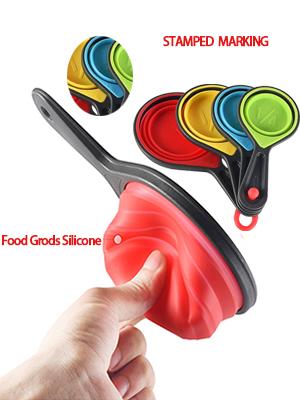 silicon collapsible measuring cups