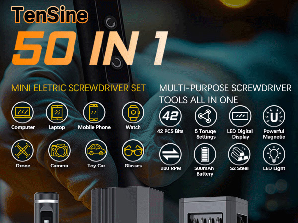 50 in 1 mini electric screwdriver set