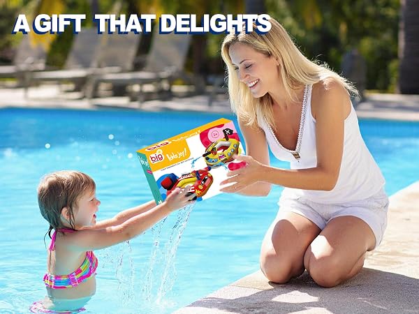 pool floats kids pool toys for toddlers 3-5 4-8 swimming floaties water gun inflatables pirate ship