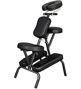ZENY Massage Chair Portable, Tattoo Chair, 4 in Thick Foam Therapy Chair, Adjustable Spa Salon Fo...
