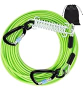 Snagle Paw Dog Leads for Yard 50FT-1000LBS Break Strength,Heavy Duty Tie Out Cable for Dogs with ...