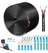 SAKAKI 12 Gauge Wire 2 Core Conductor Duplex Marine Grade Dual Twin Electrical Wire 12AWG Cable S...