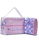 Littleforbig Printed Adult Brief Diapers 10 Pieces - Little Fantasy (Medium 28"-38")