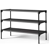 Kitsure Shoe Rack - Non-Woven Shoe Rack Shelf, Shoe Organizer for Closet, Entryway, Garage & Corr...