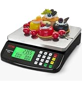 Large Digital Kitchen Scale 40kg/88lb Stainless Steel Price Computing Scale Counting Scale Deli S...