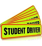 Student Driver Car Magnet (Pack 6) New Driver Magnet for Car Better Than A Decal | Automotive Sig...