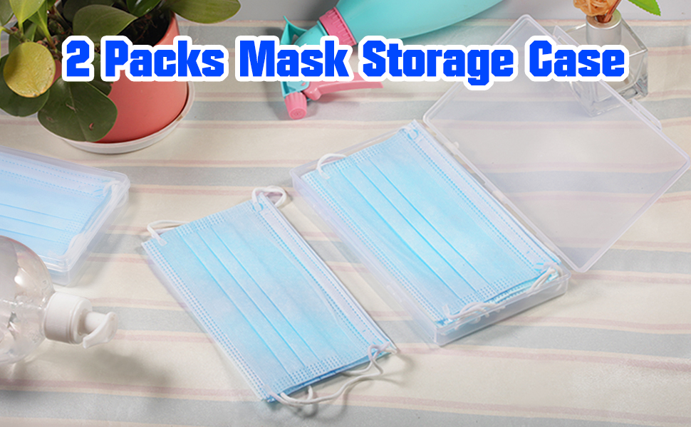2 Packs Mask Storage Case