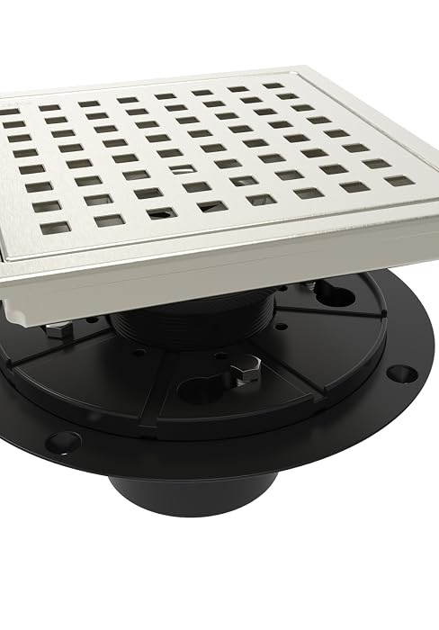 nickel shower drain