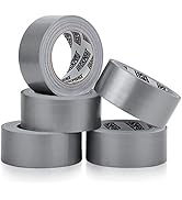 Duct Tape Heavy Duty - 5 Roll Multi Pack - Silver 90 Feet x 2 Inch - Strong, Flexible, No Residue...