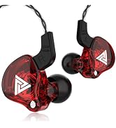 Qkz ak6 Gaming Earbuds with mic,Universal 3.5mm HiFi Sport Headphones in Ear Earphone for Running...