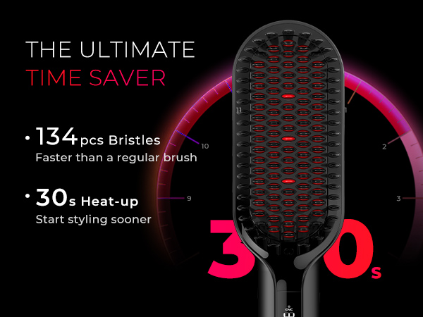 hair straightener brush