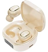 Lunvaxo Wireless Earbuds Bluetooth 6.0 Light Weight in Ear Headphones(Khaki)