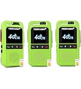 TIDRADIO TD-G100 Global Rapid Walkie Talkies with SIM Cards, 4G POC Unlimited Range 6000 Miles Tw...