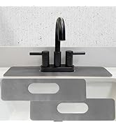 Faucet Mat Bathroom Sink Oval-Hole : AHA HOMEWARE Diatomite Rubber Bathroom Sink Splash Guard Ova...