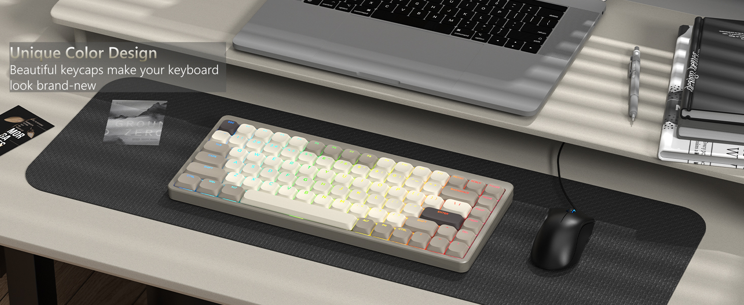 Low Profile Keycaps - Shine Through PBT Key caps