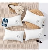 Phantoscope 12x20 Outdoor Lumbar Pillow Inserts - Pack of 4 Waterproof Couch Throw Pillows with W...