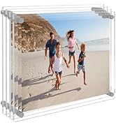 AITEE 8x10 Acrylic Picture Frames 4 Pack, Clear Picture Frames for Wall, Modern Frameless picture...