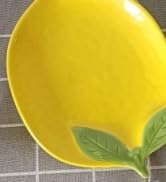 Ceramic Spoon Rest for Stove Top, Lemon Cute Spoon Rest for Kitchen Counter, Cooking Spoon Holder...
