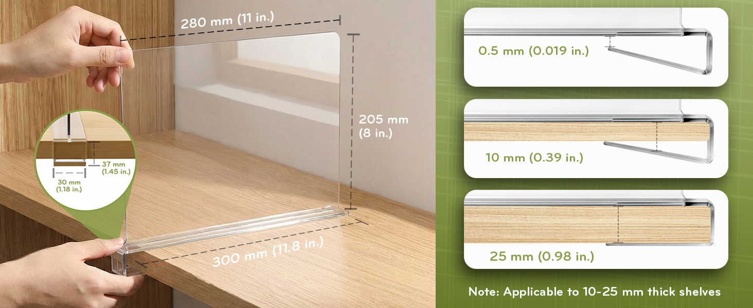 Shelf Divider Measurements