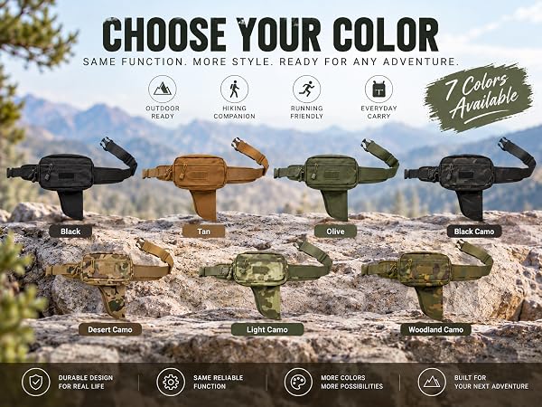 Concealed Carry Fanny Pack in Multiple Colors