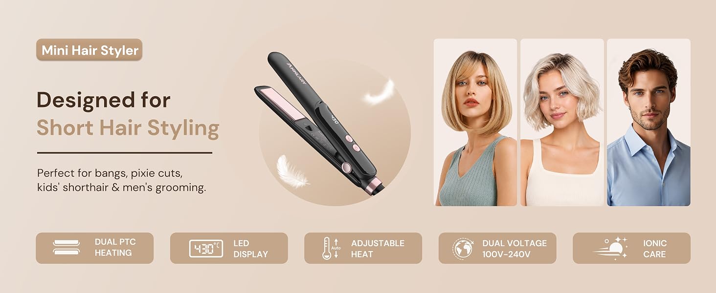 mini hair straightener