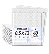 Metronic Large Bubble Mailers 10.5 x 16 Inch 40 Pack Lavender Purple Bubble Mailer Waterproof Pad...