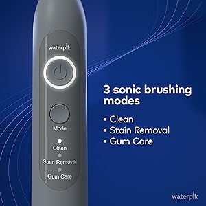 3 brushing modes: Clean, Stain Removal, and Gum Care