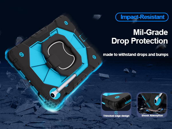 Full-body Protection for Galaxy Tab S10 FE/ Tab S9 FE 10.9 inch case kids