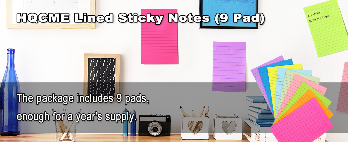 sticky notes with lines lined sticky notes 4x6 lined sticky notepad pastel lined sticky note pads