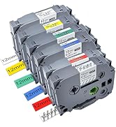 6 Pack Replace Label Maker Tape for Brother P-Touch TZe-231 Tape, TZE231 ½” 0.47”x 26.2 ft Lamina...
